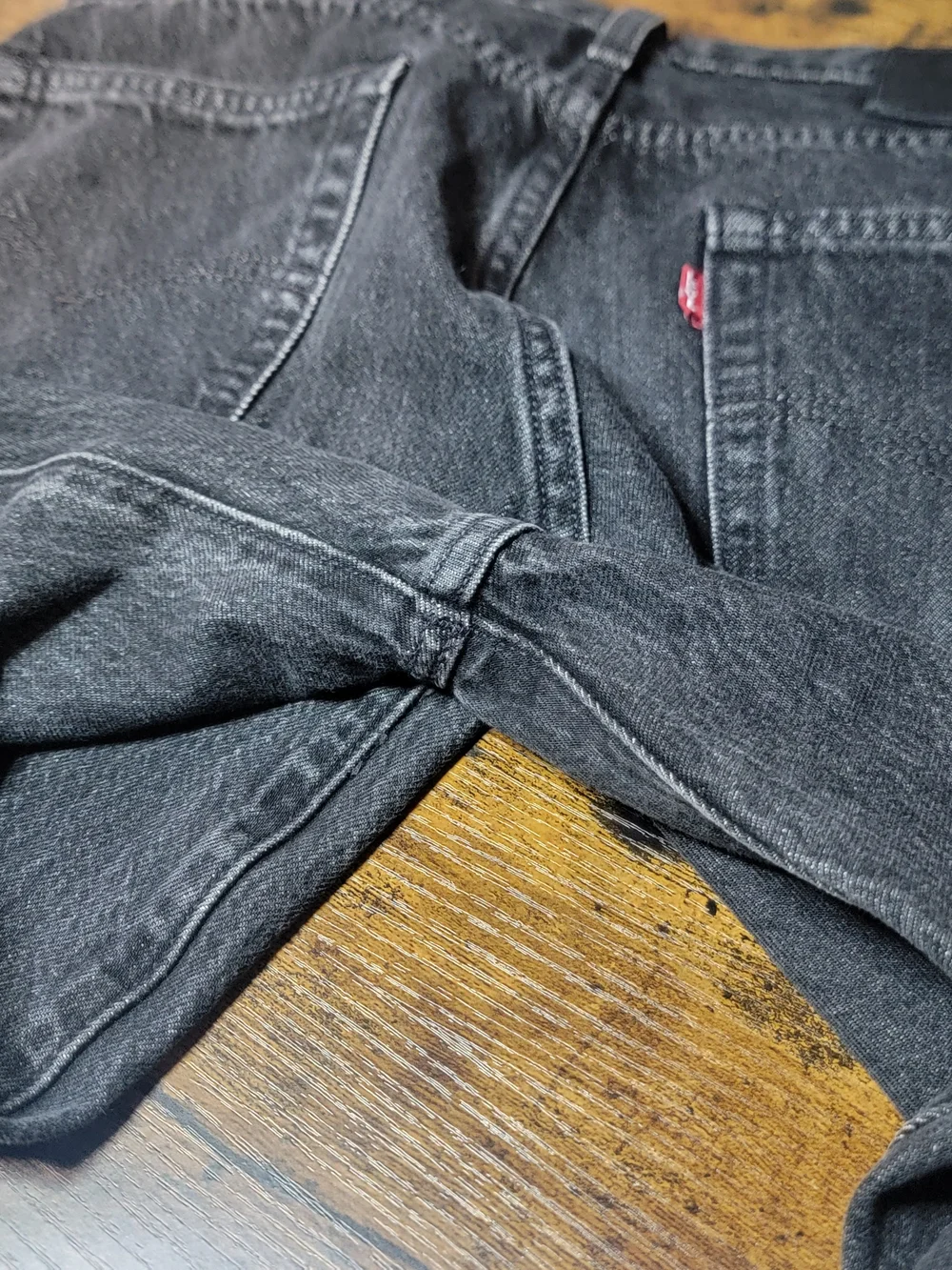 Levi's 511 Premium Big E in Washed Black 33x32